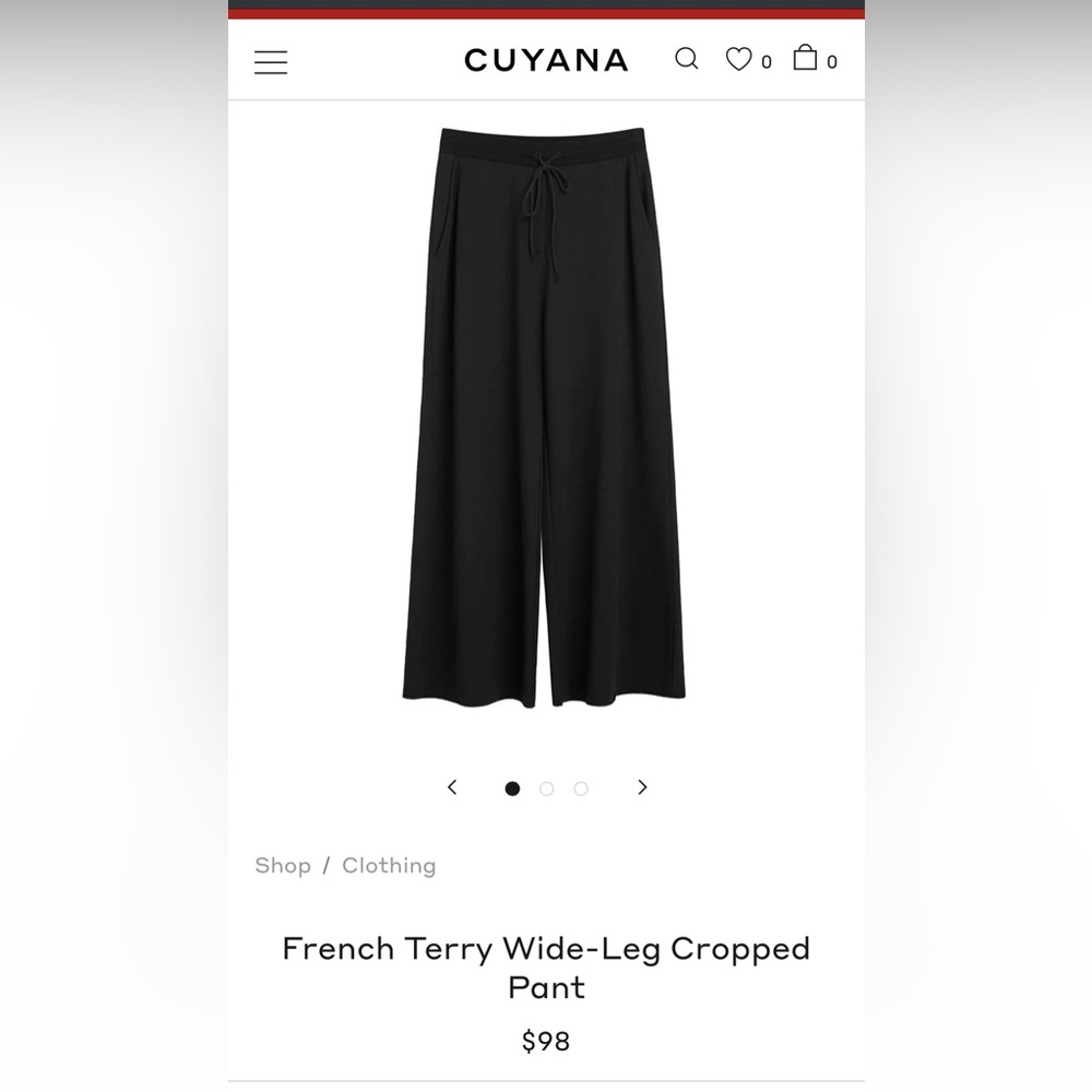 Cuyana French Wide-Leg Cropped Pant